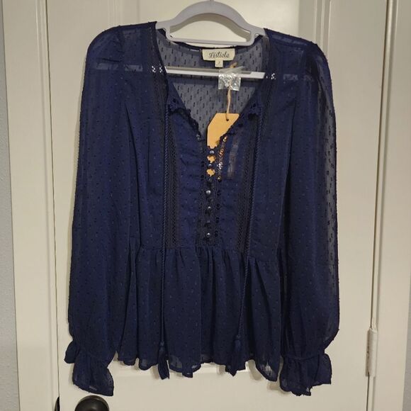 Listicle Tops - Listicle Peplum Blouse